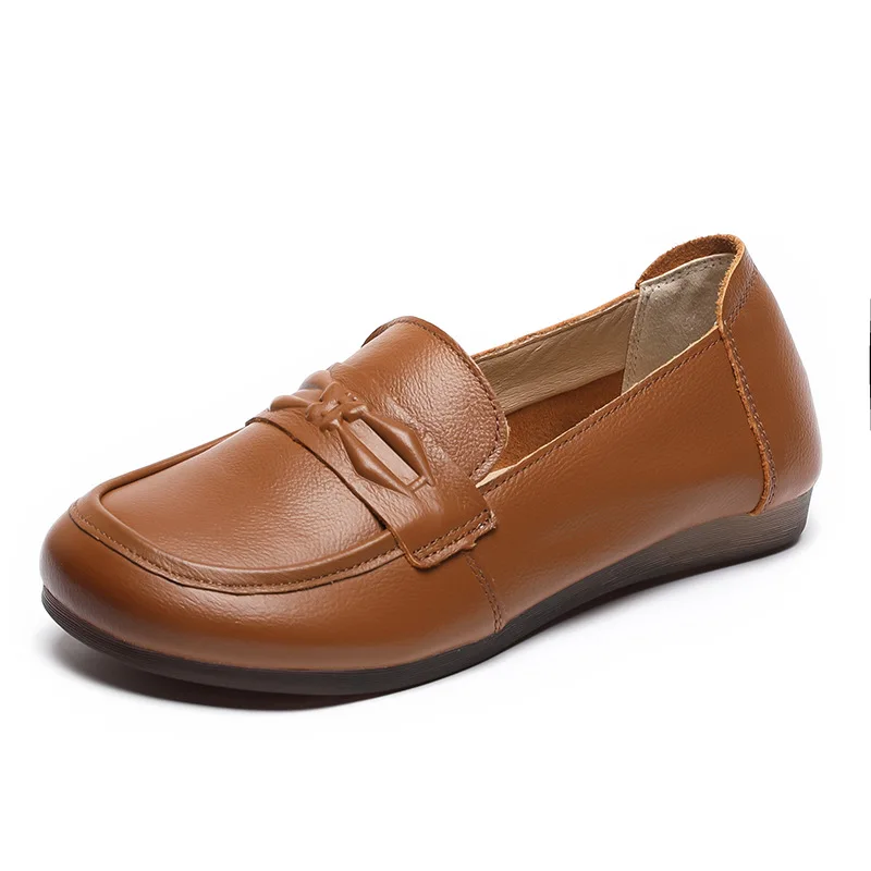 2024 Summer Autumn Women Moccasins Shoes Genuine Leather Women Flat Shoes Casual Loafers Slip On Driving shoes