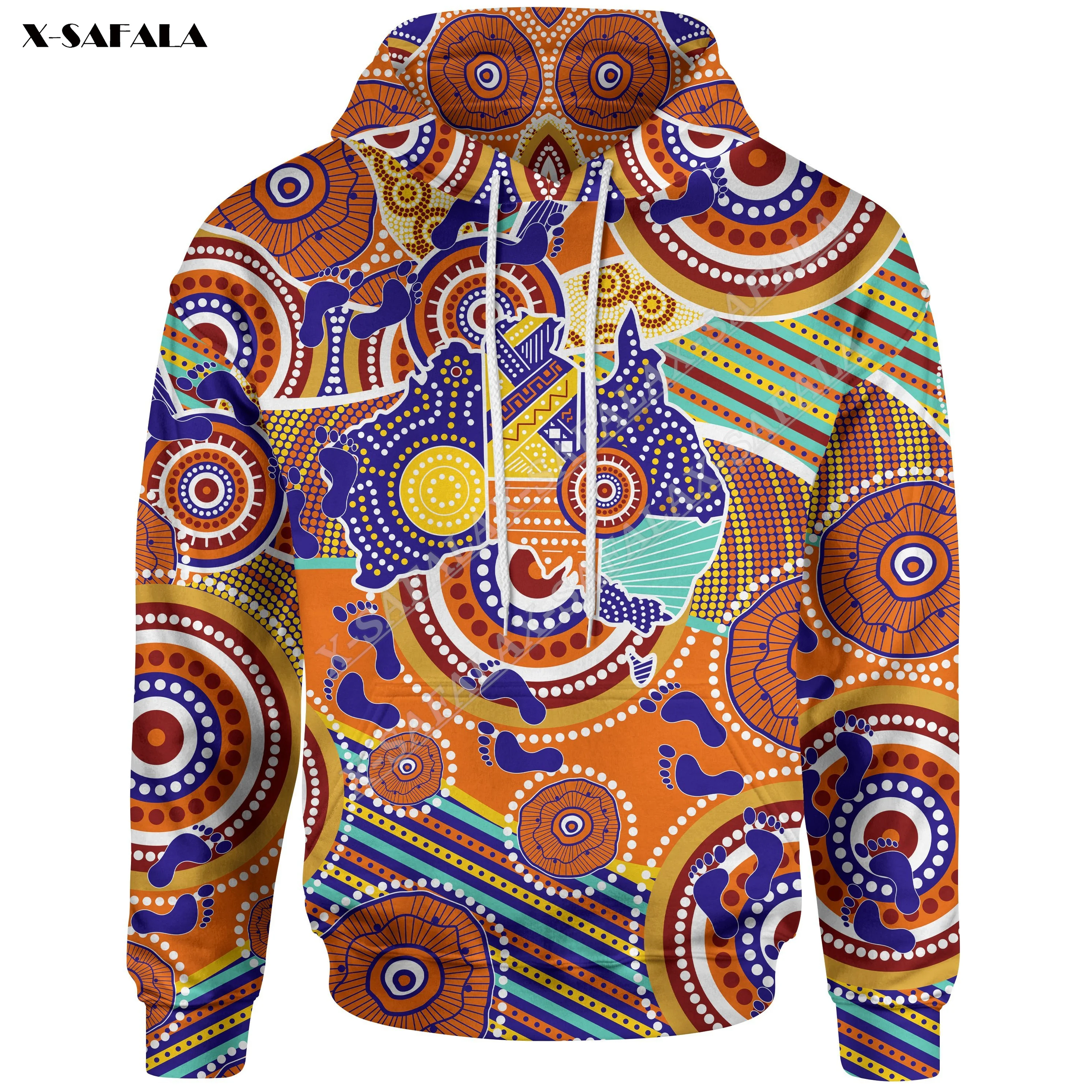 Australia Aboriginal Map Indigenous 3D Printed Hoodie Man Female Zipper Pullover Sweatshirt Hooded Jersey Streetwear Tracksuits