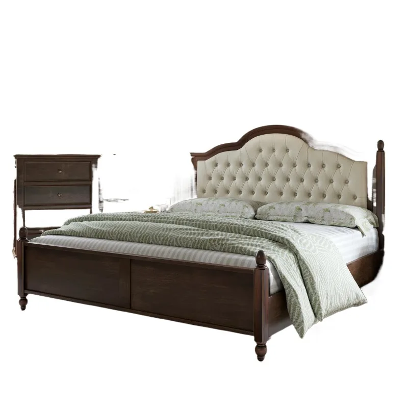 & 2 People Family King Size Bed Double Luxury Floor Headboard Bed Frames 180x200cm Queen Storage Adults Home Bedroom Furniture