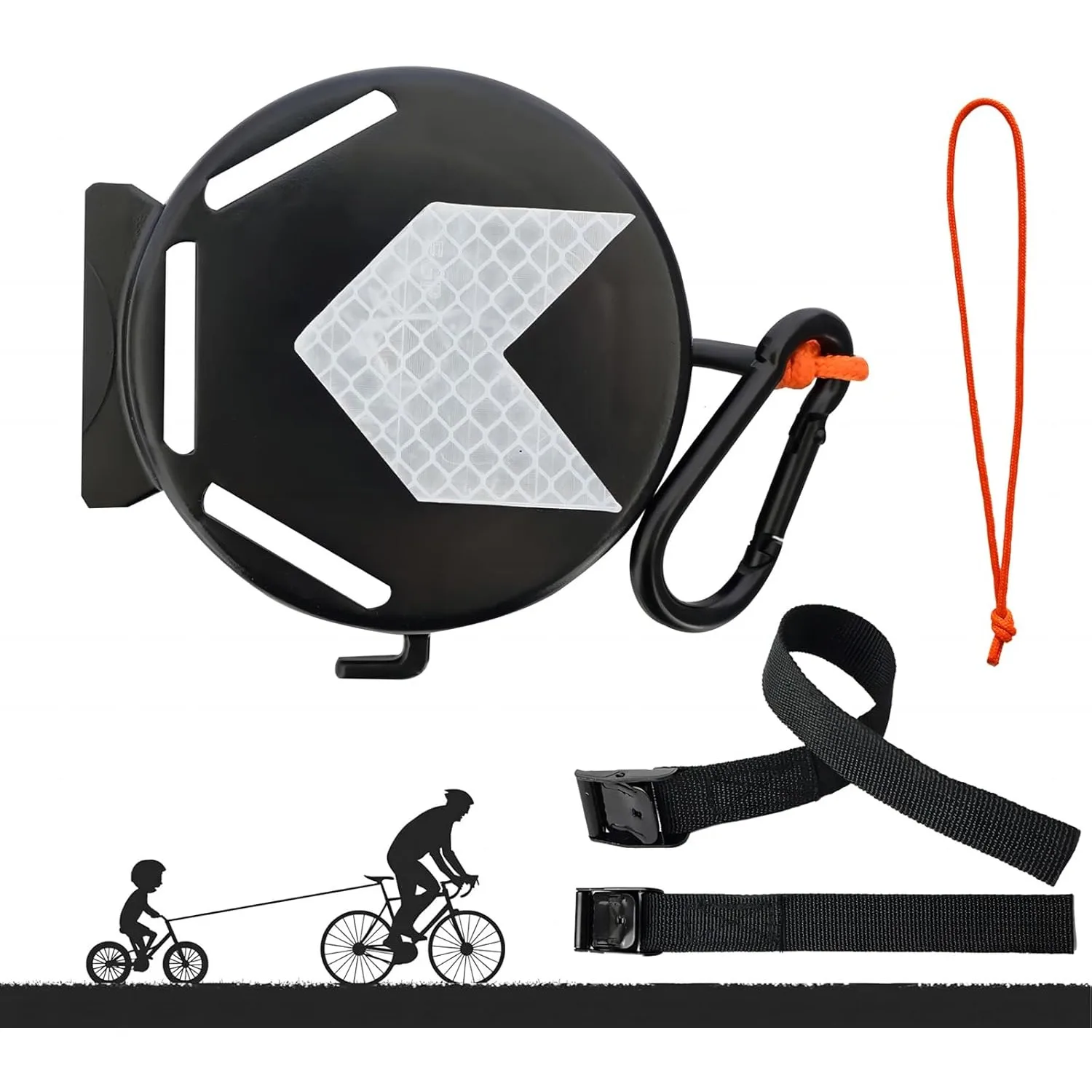 

Bicycle Tow Rope Belt Strap Mountain Bike Parent-Child Pull Reflective Traction Outdoor MTB Elastic Bicycle for Adult Kids