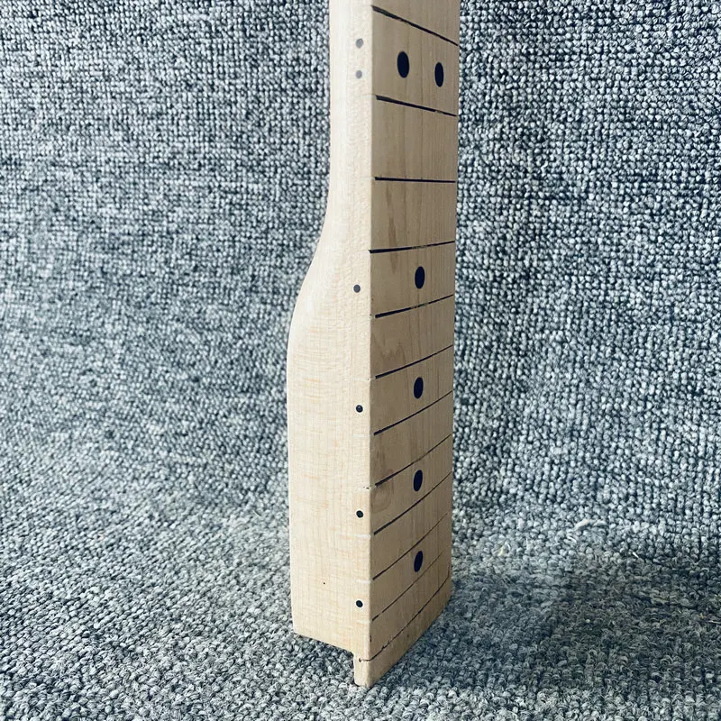 HN520 Banana Headstock Electric Guitar Neck Custom Order Unfinished Maple Wood 22 Frets for DIY NO Frets