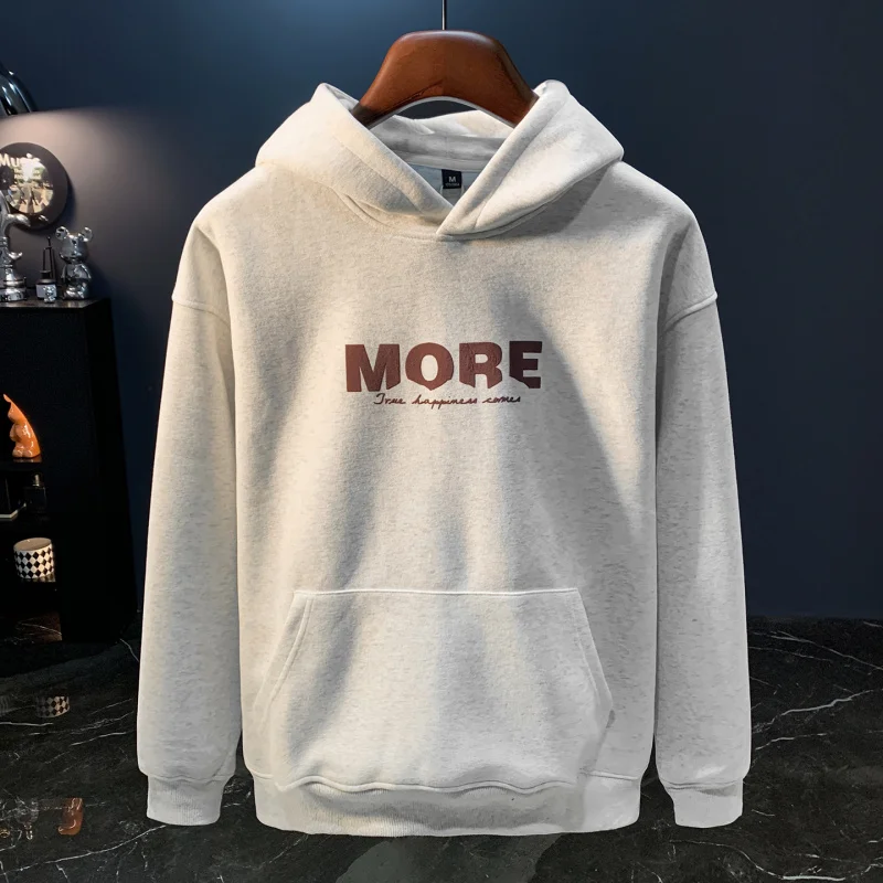 

Осень/зима, толстовка с капюшоном в американском стиле в стиле ретро, мужская модная брендовая свободная толстовка с большим длинным рукавом, теплый топ
