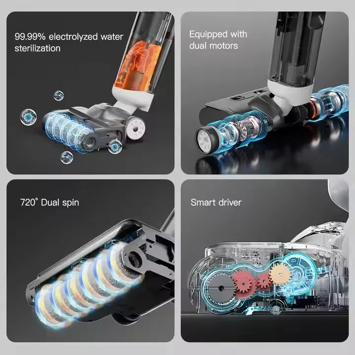 Rechargeable Household Vacuum Cleaner Cordless Wet Dry Vacuum Cleaner Advanced  Multi-Functional
