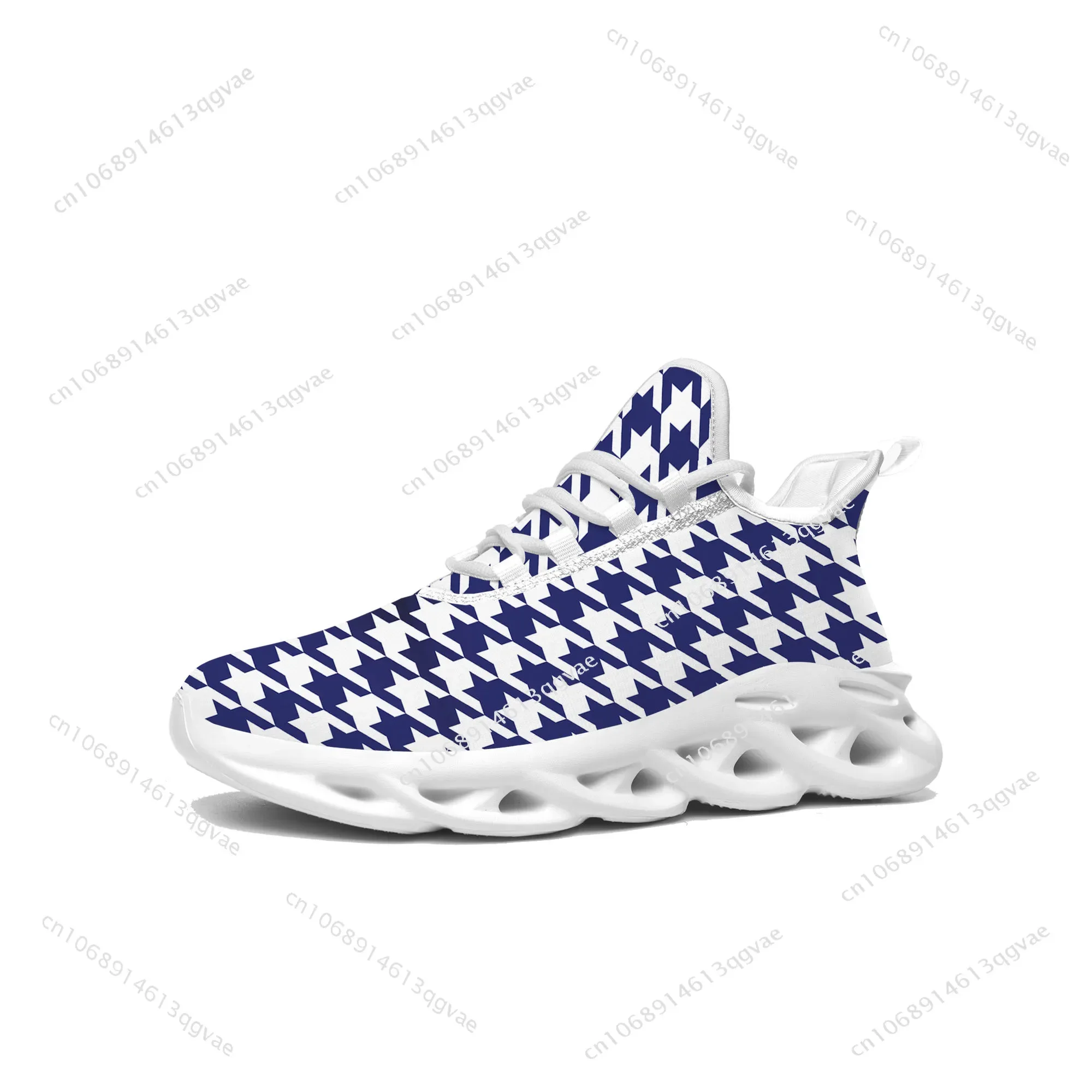 Houndstooth Pattern Flats Sneakers Mens Womens Pop Sports Running High Quality Sneaker Lace Up Mesh Footwear Tailor-made Shoe