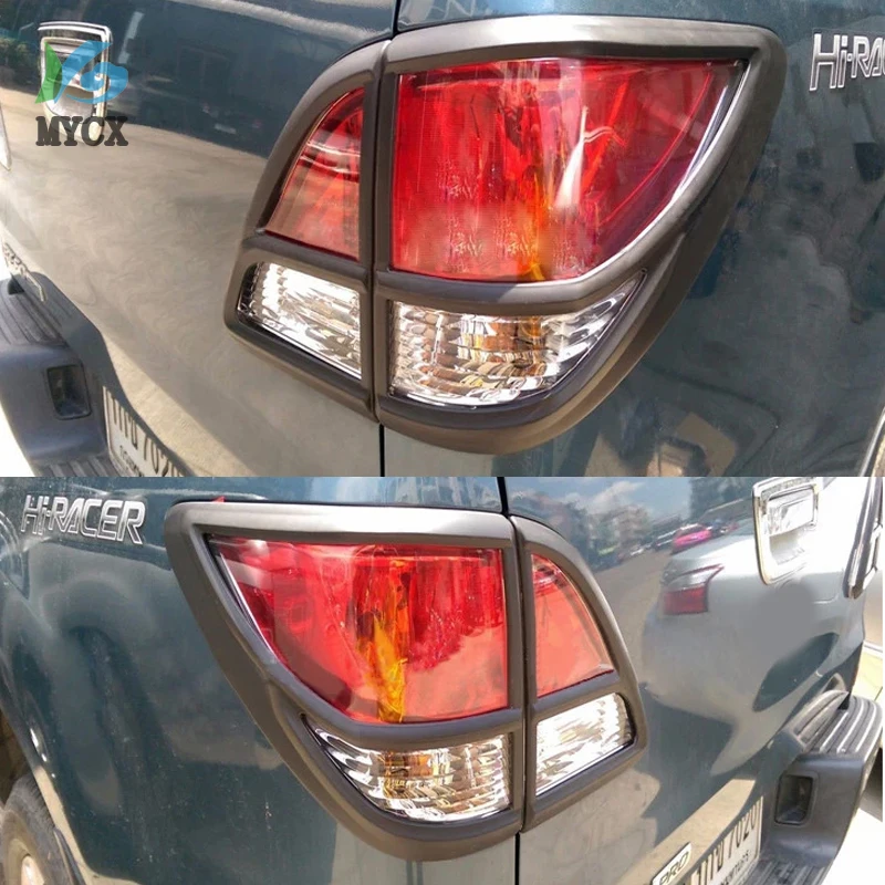 

2017 For Mazda BT50 Accessories Matte Black Rear Lamp Lights Cover For Mazda BT-50 2012 2013 2014 2015 2016 Car styling