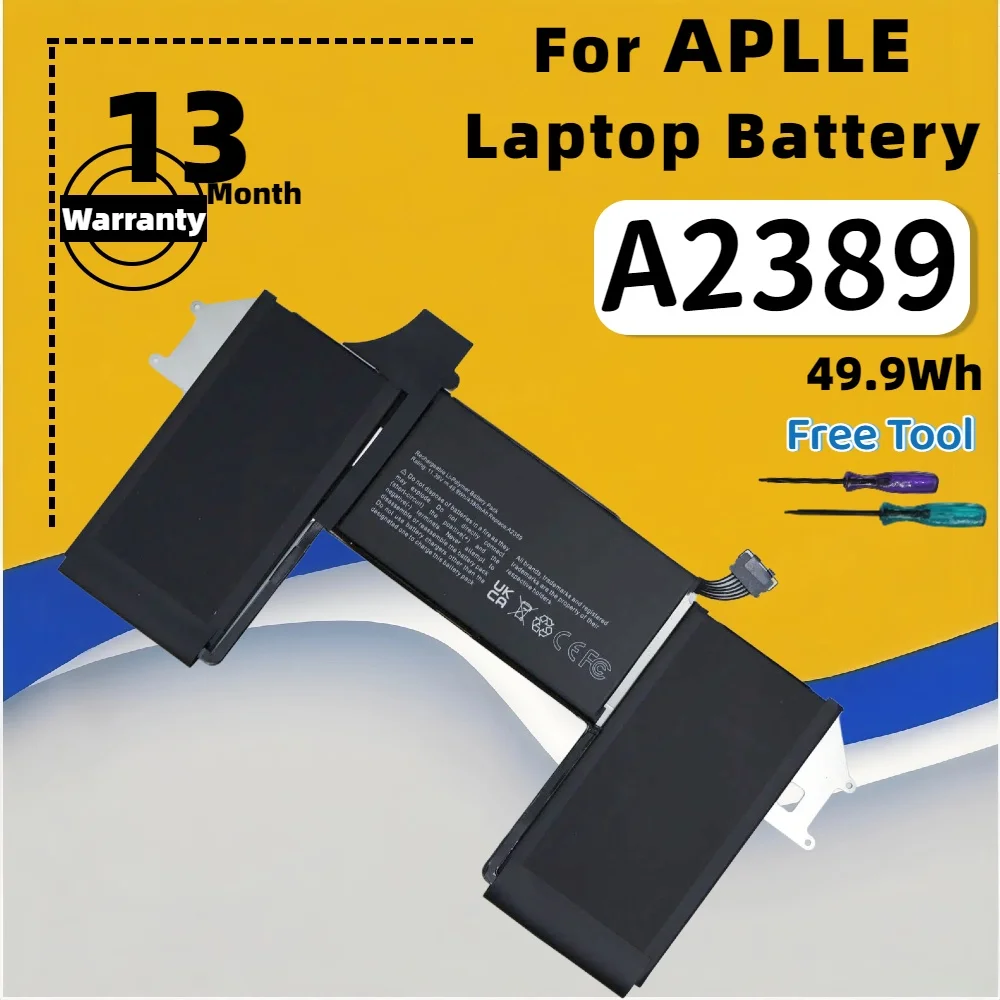 

FRLESUI A2389 49.9Wh Battery For Apple MacBook Air 13" Touch A2337 2020 2021 EMC3302 A2337 EMC3598 MGN73LL MWTJ2 MGN63LL