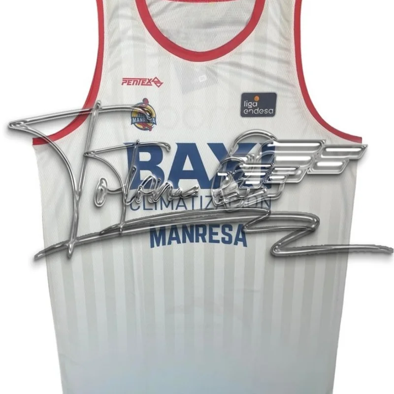 

24/25 Испанский модный спортивный жилет, быстросохнущая футболка без рукавов Manresa Street для баскетбола и бега свободного кроя
