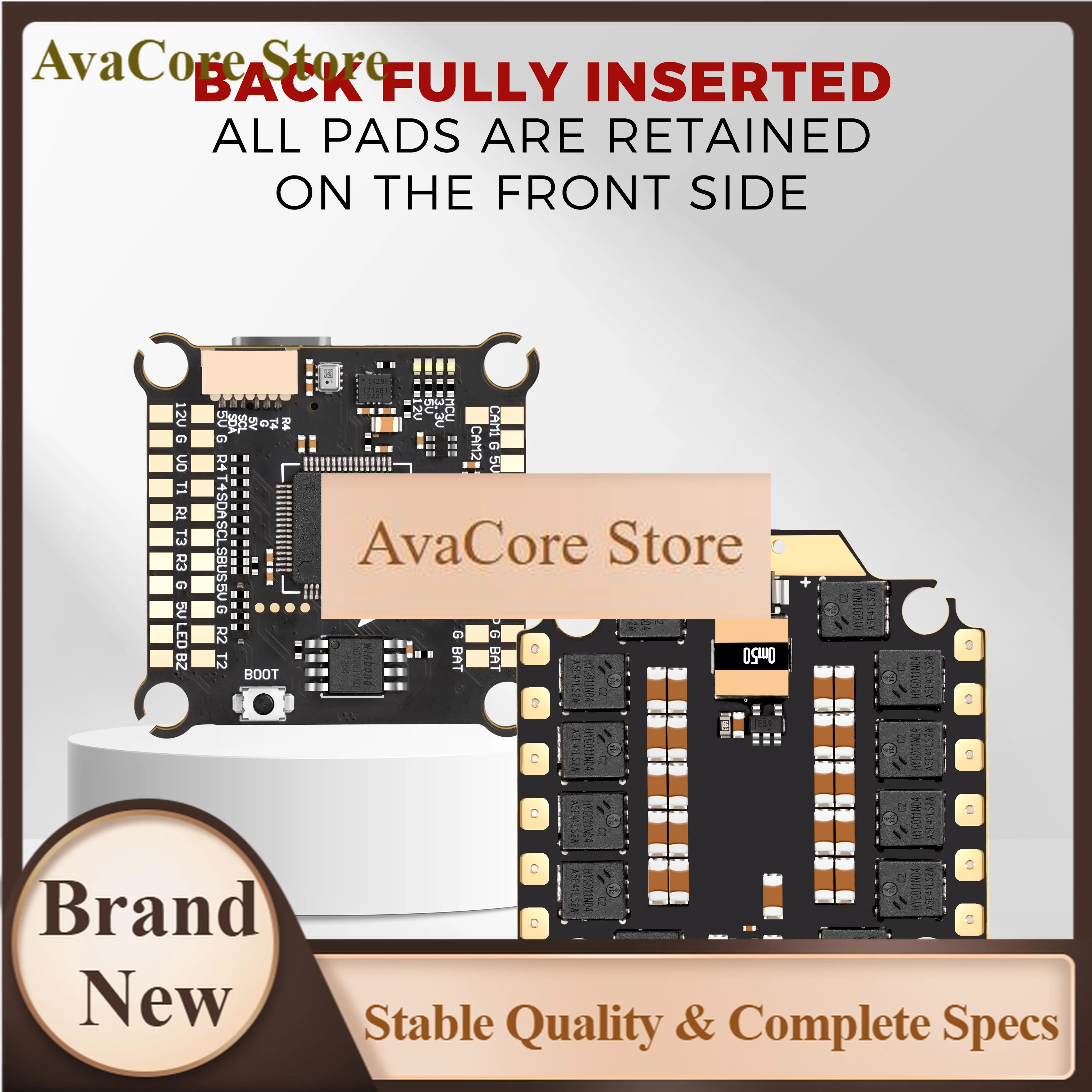AvaCoreFlyWarp F4 FC F405 F7 FC F722 Flight Controller 55A/65A 4in1 ESC 4-8S Stack ICM42688 30.5X30.5mm For FPV Drones Rc Air