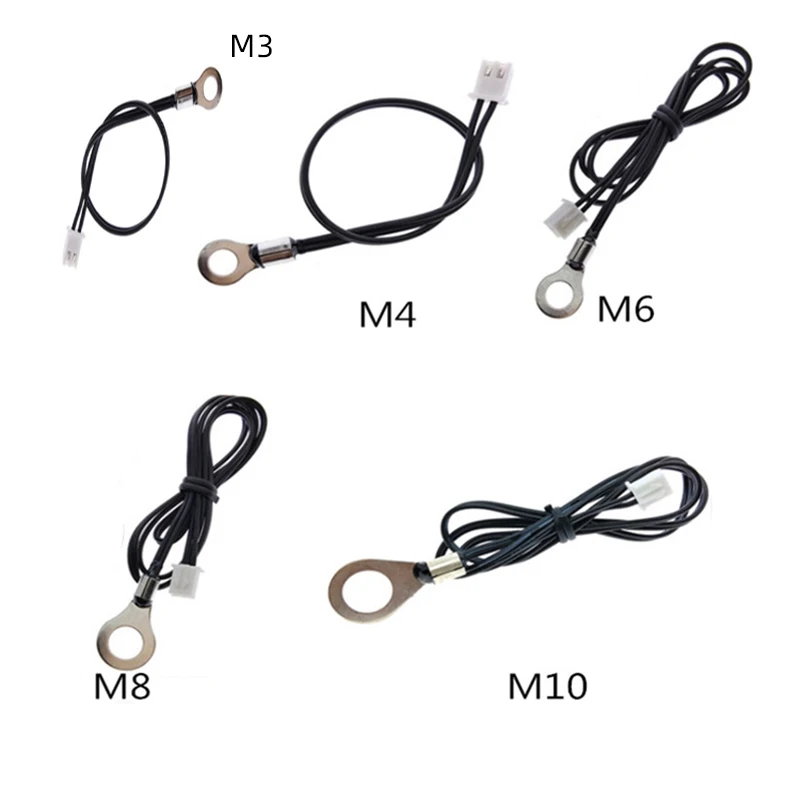 NTC temperature sensor temperature measurement thermistor 10K B3950 1% M3M4M5M6M8M10 inverter fan wire ear fixed probe