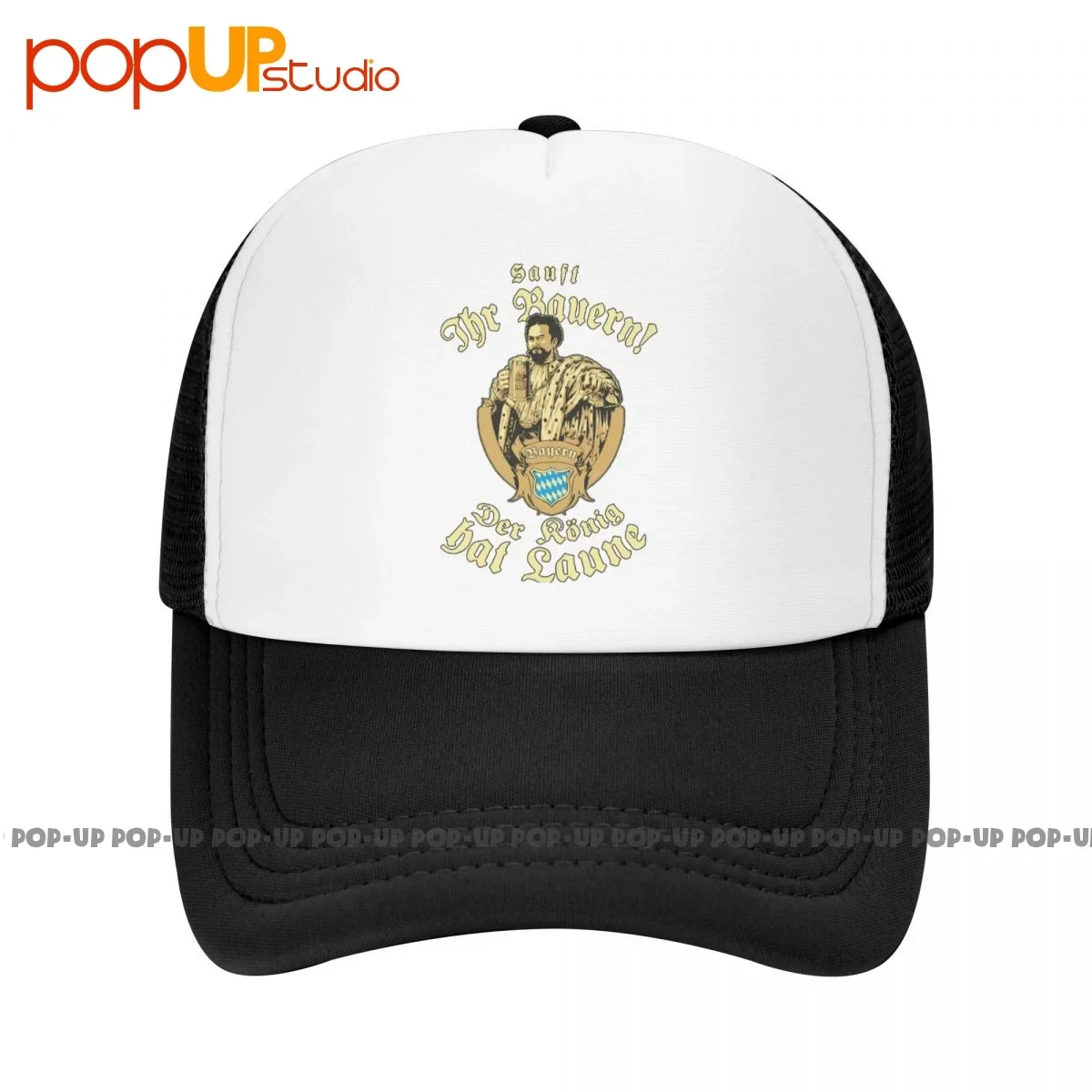 Sauft Your Bauern The King Hat Oktoberfest Bavaria Baseball Cap Trucker Hats Breathable Sunscreen Hot Deals Comfortable Cute