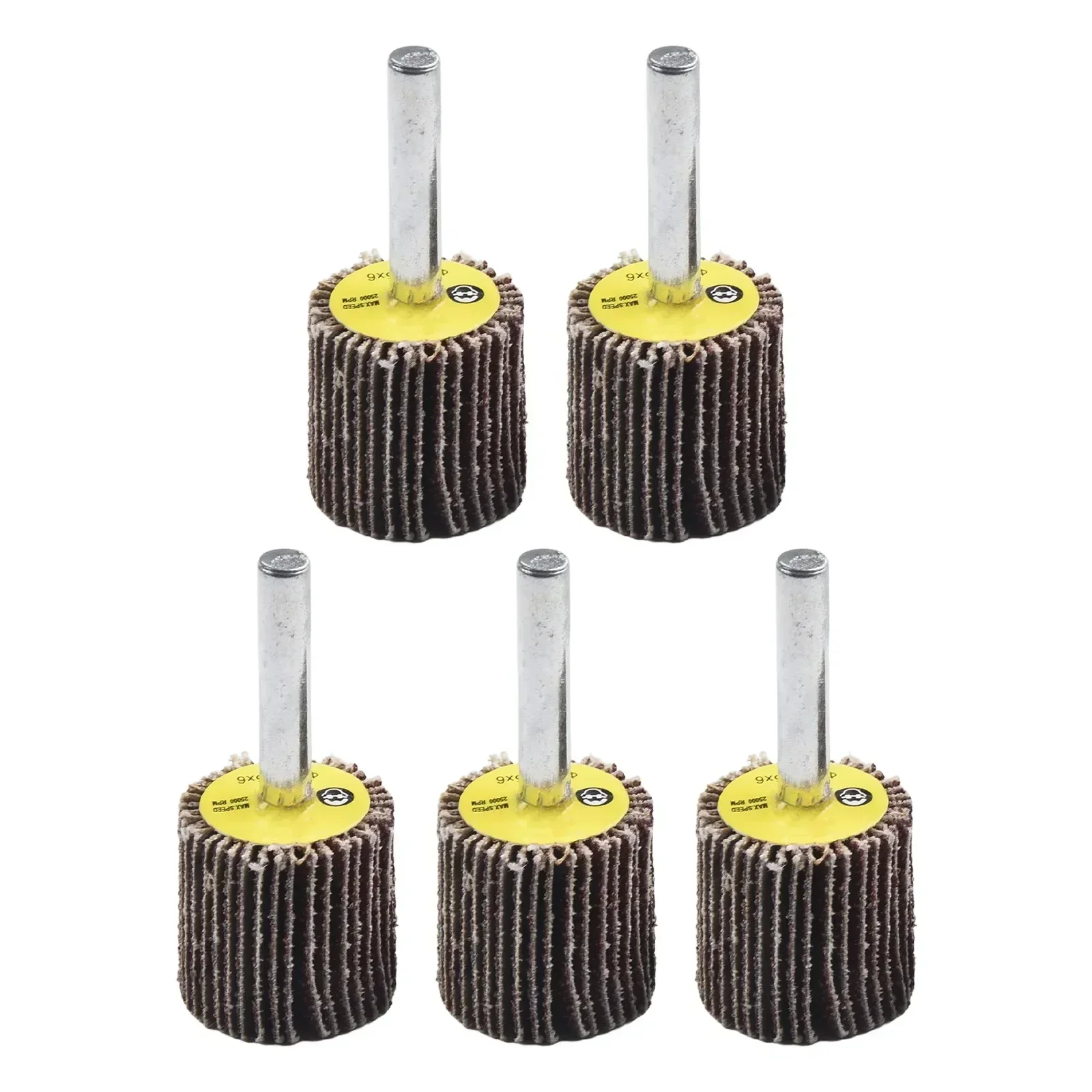 10pcs 16-40mm 80Grit Sanding Flap Wheel Disc Abrasive Grinding Wheel Sandpaper 6mm Shank Polishing Flap Wheel Disc Abrasive Tool