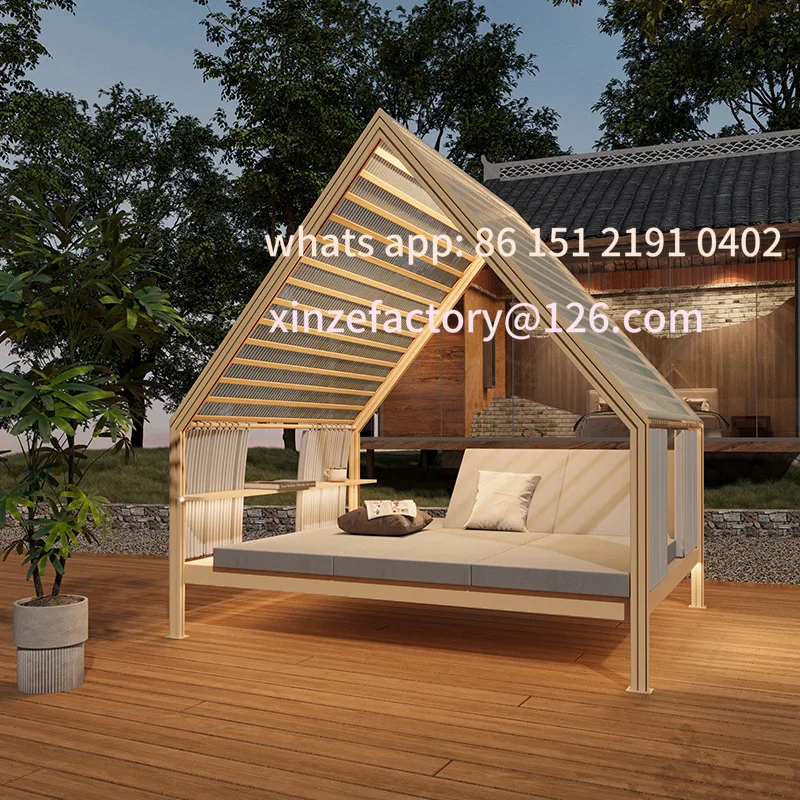 

Customizable outdoor leisure tent aluminum alloy sun protection outdoor open-air triangular tent