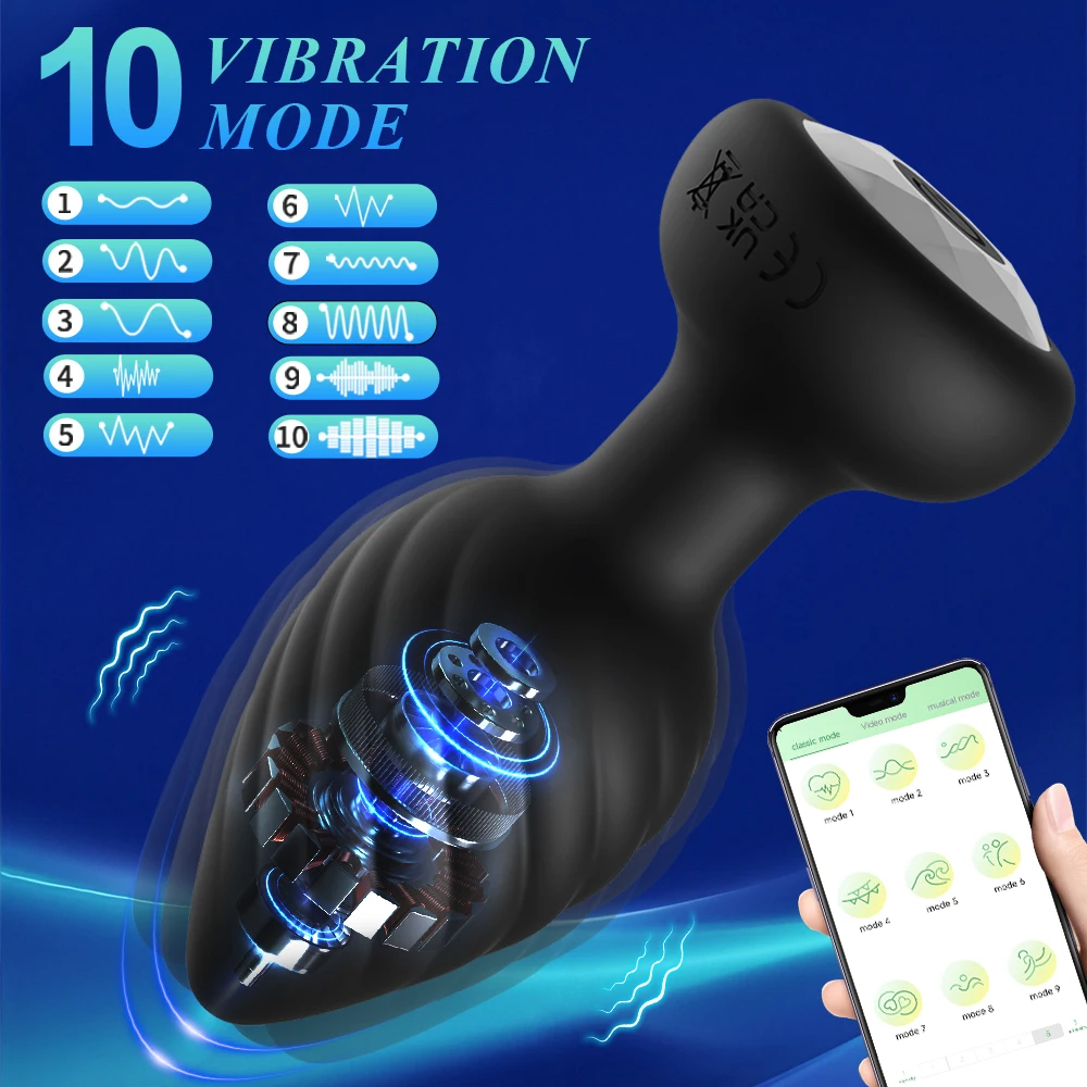 Anal Plug Vibrator For Men Prostate Massage Wireless Remote Control Dildo Butt Plug Vibrators Sex Toys For Women Adult Sex Toys 2