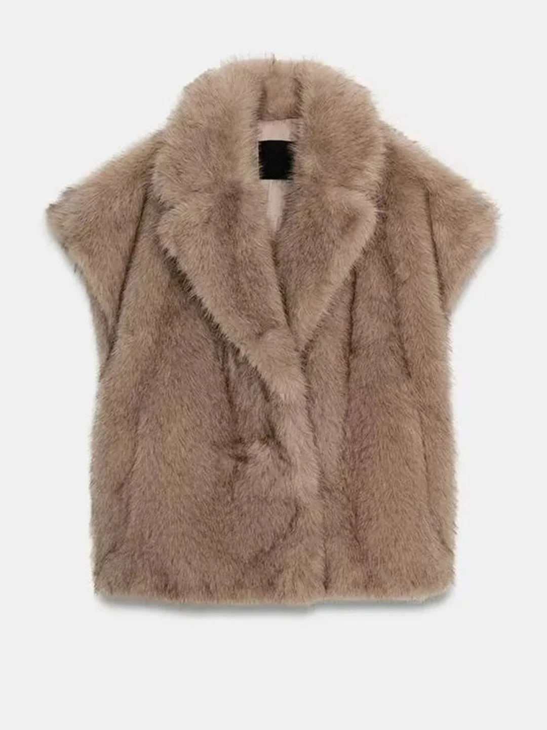 Ele hiver nouveauté femmes Faionable effet fourrure artificielle gilet édition limitée 2025 hiver Stand Fit Long Sve