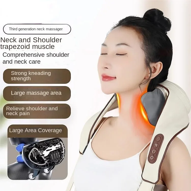 Electric shoulder neck massager for household use