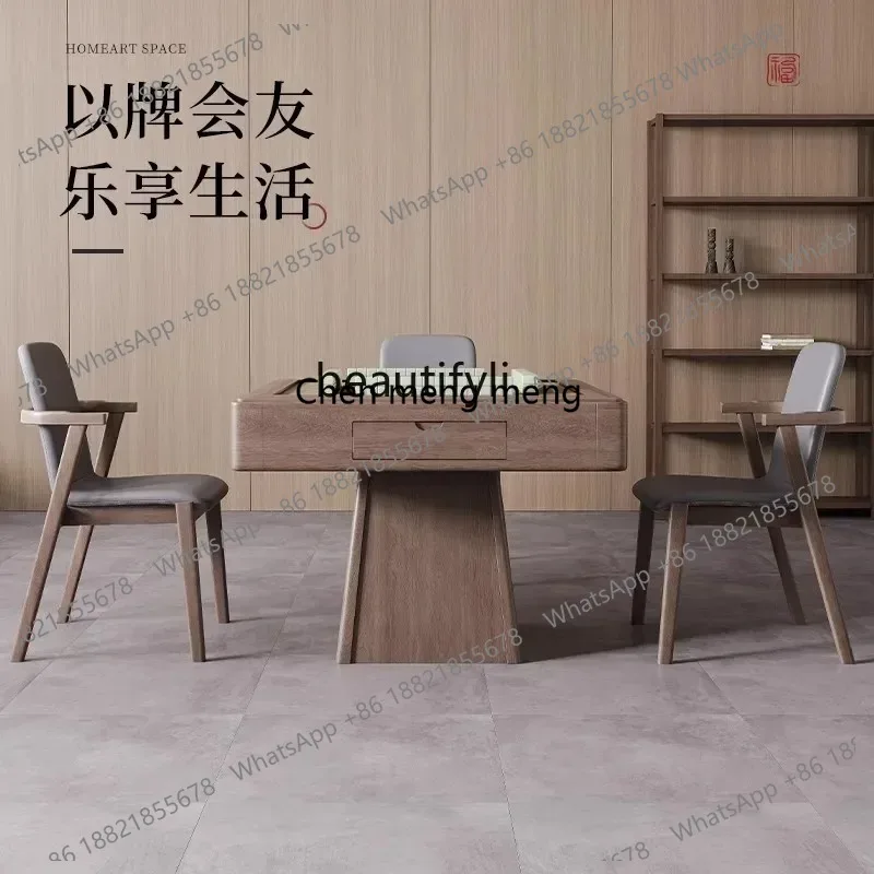 LHY26 ssMultifunctional mahjong table, dining table, dual-purpose integrated solid mahjong machine, automatic four-port machine