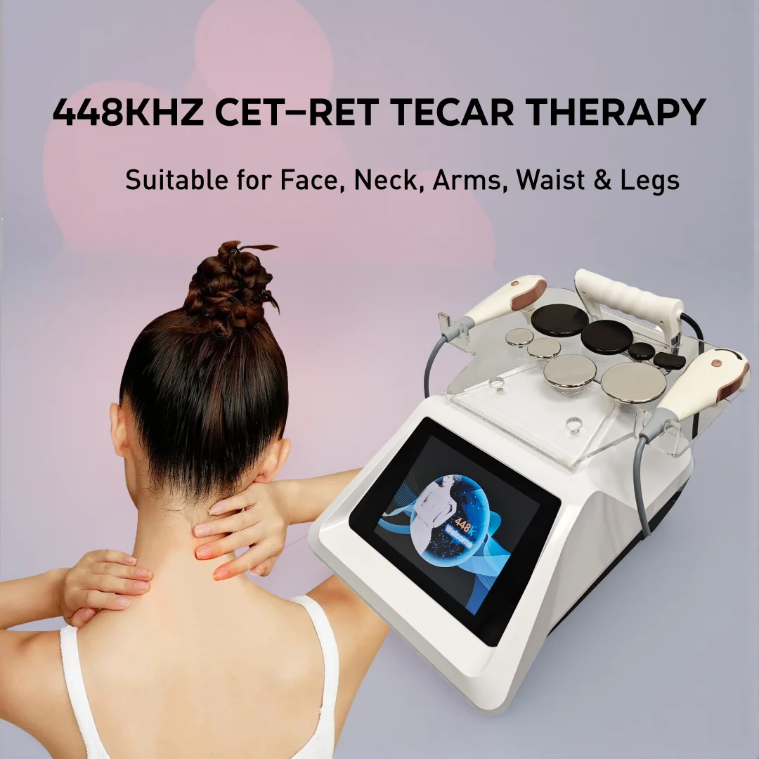 Indiba 448K Full Body Contouring Beauty Machine CET RET Tecar RF System Gentle Deep Warm Lymphatic Facial Skin Care Tool