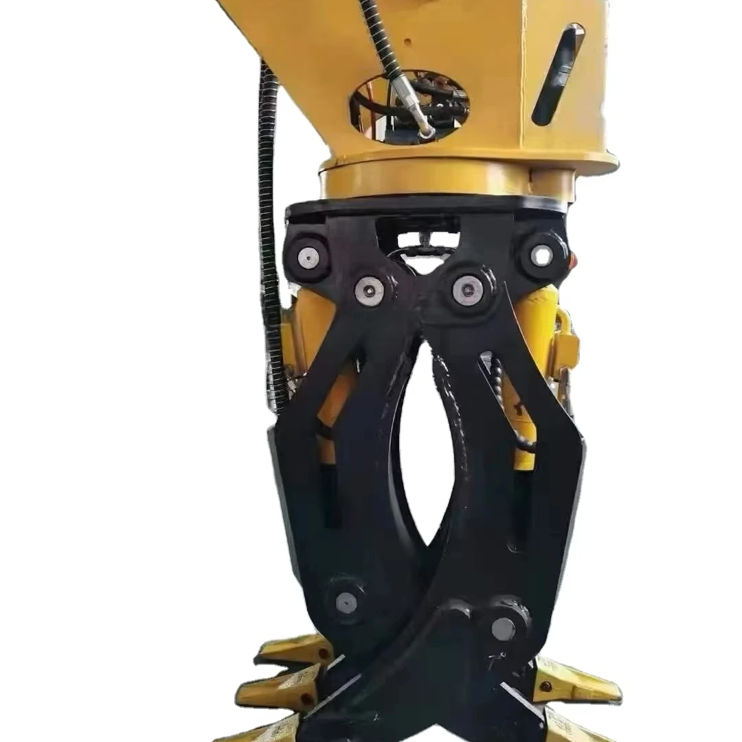 RIBETTER OEM Factory Priced Excavator Attachments Hydraulic Rotating Wood Rock Stone Grapple Demolition Steel Scrap Log Grab