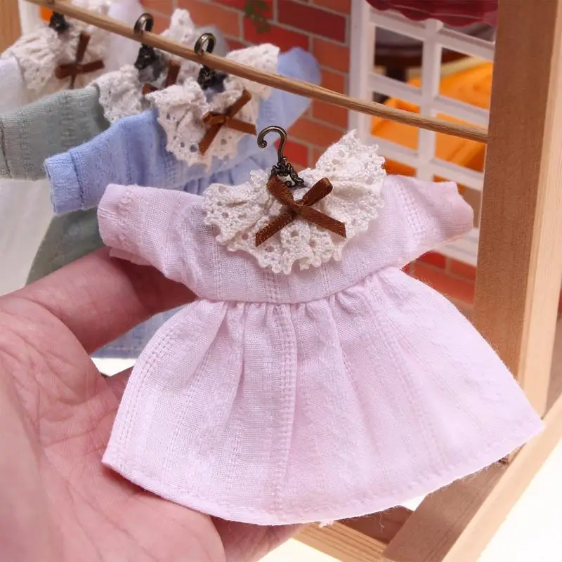 ملابس للدمى ملابس دمى كرتونية فستان منزل مصغر ملابس ألعاب قطيفة كرتونية صغيرة للأطفال الأولاد والبنات