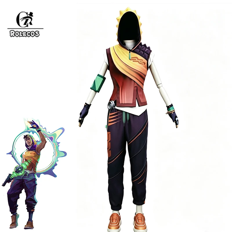 

ROLECOS Game Valorant Miks Cosplay Costume Controller Agent No.30 Role Play Men Roleplay Outfits Male Halloween Party Costume