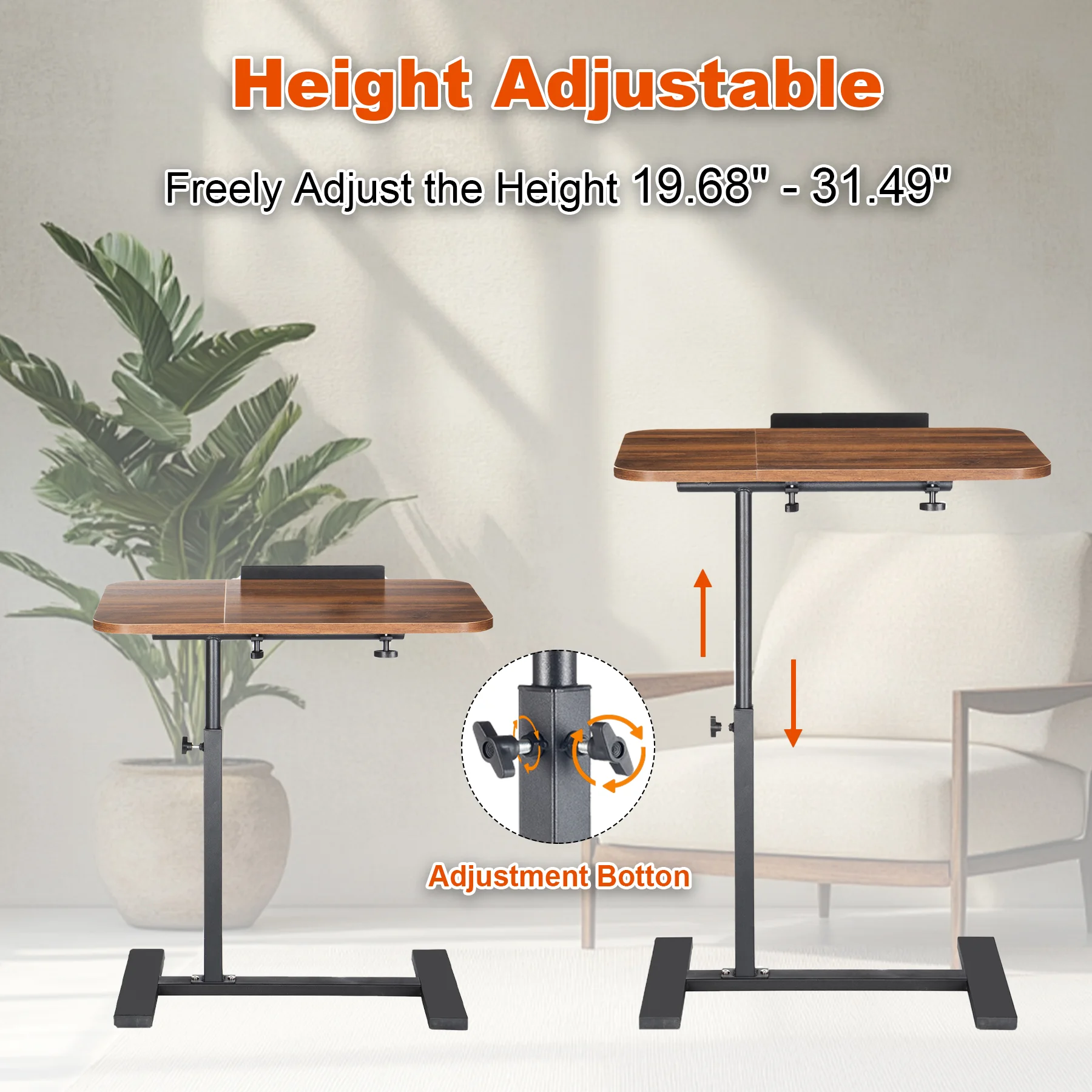 Nouvelle Table roulante réglable support pour ordinateur Portable Table inclinable bureau canapé-lit Table d'appoint bureau Portable Table basse Mobile