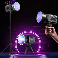 RGB Outdoor Portable Handheld Fill Light COB Photography Light 3200-6500K Photographic LED Light for Outdoor Shooting