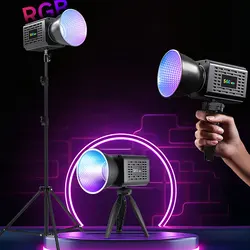 MIAOTU RGB Outdoor Portable Handheld Fill Light COB Photography Light 3200-6500K Photographic LED Light for Outdoor Shooting