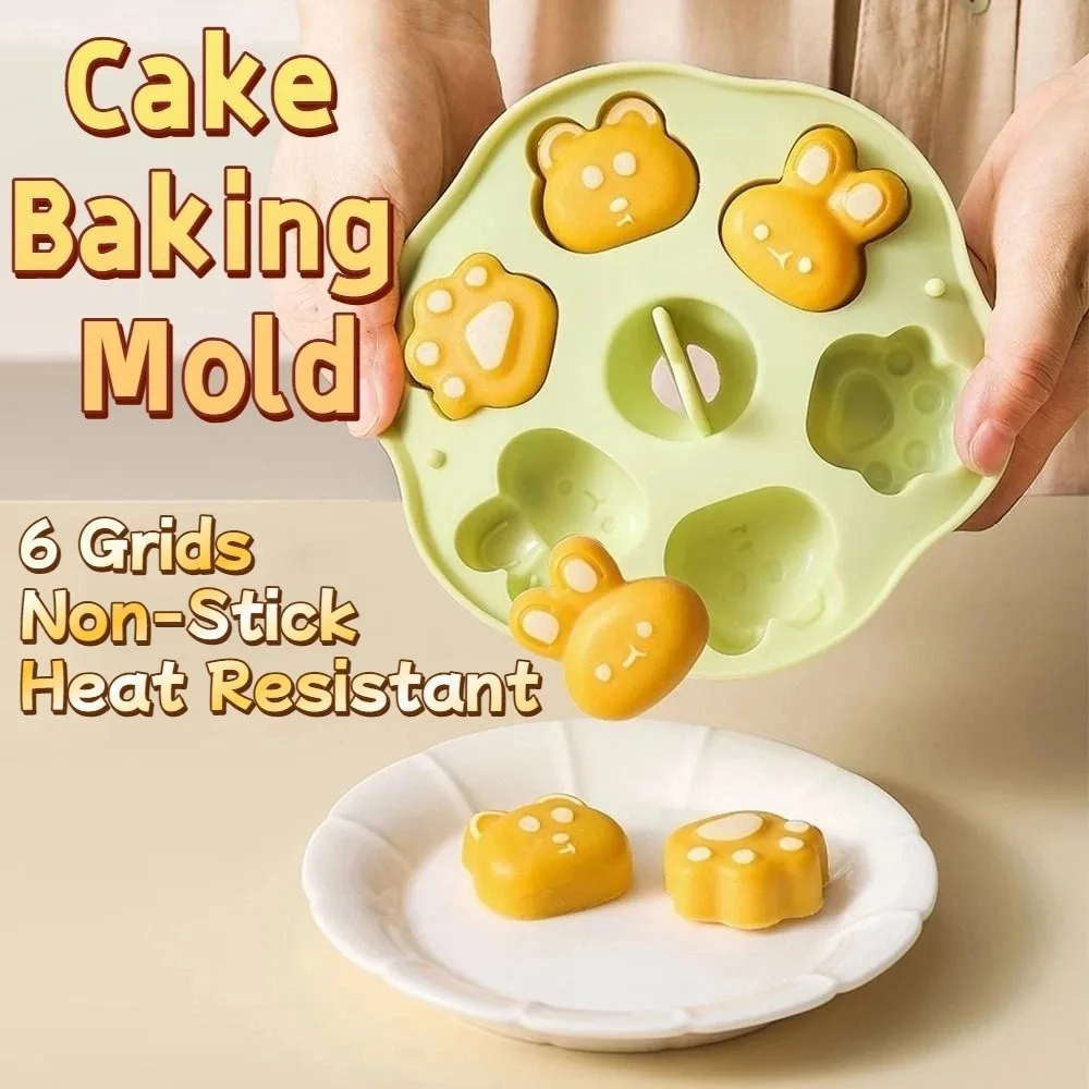 

Creative Baby Food Steamed Cake Mold DIY 190ML Silicone Cake Mold BPA Free Reusable Cartoon Baking Mold Pastry Utensil