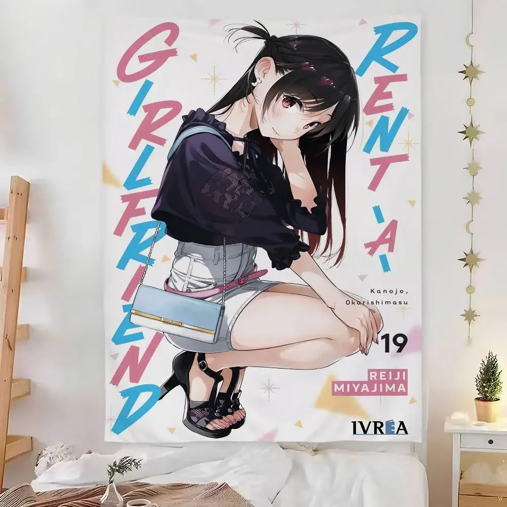 استئجار صديقة Chizuru Mizuhara نسيج غرفة نوم المعيشة بار حديقة في الهواء الطلق ستوكات مهرجان الديكور خلفية راية