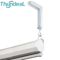 Universal Adjustable Projector Screen Mounting Hook Projection Screen Wall Hanging L-Bracket Movie Screen Curtain Mount Hook Kit