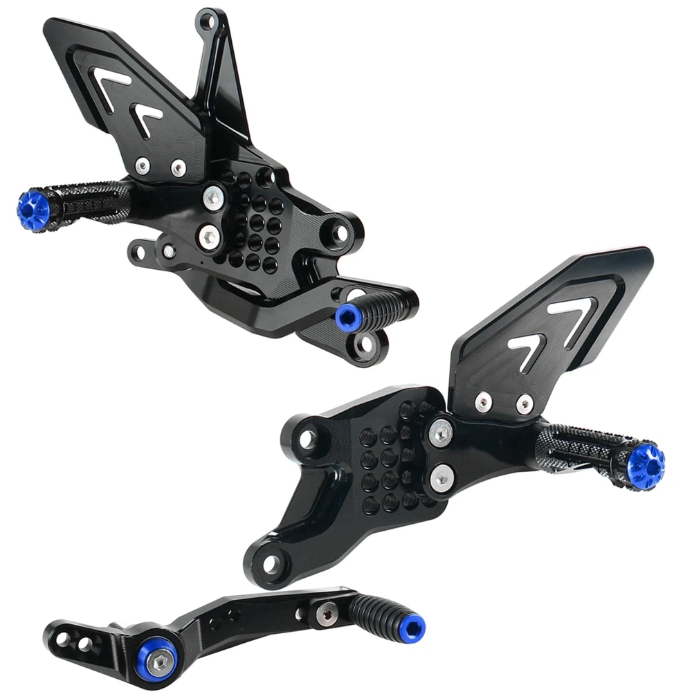 NEW R7 Motorcycle CNC Adjustable Rear Set Rearsets Footrest Foot Rest For YAMAHA R7 2021-2022-2023-2024