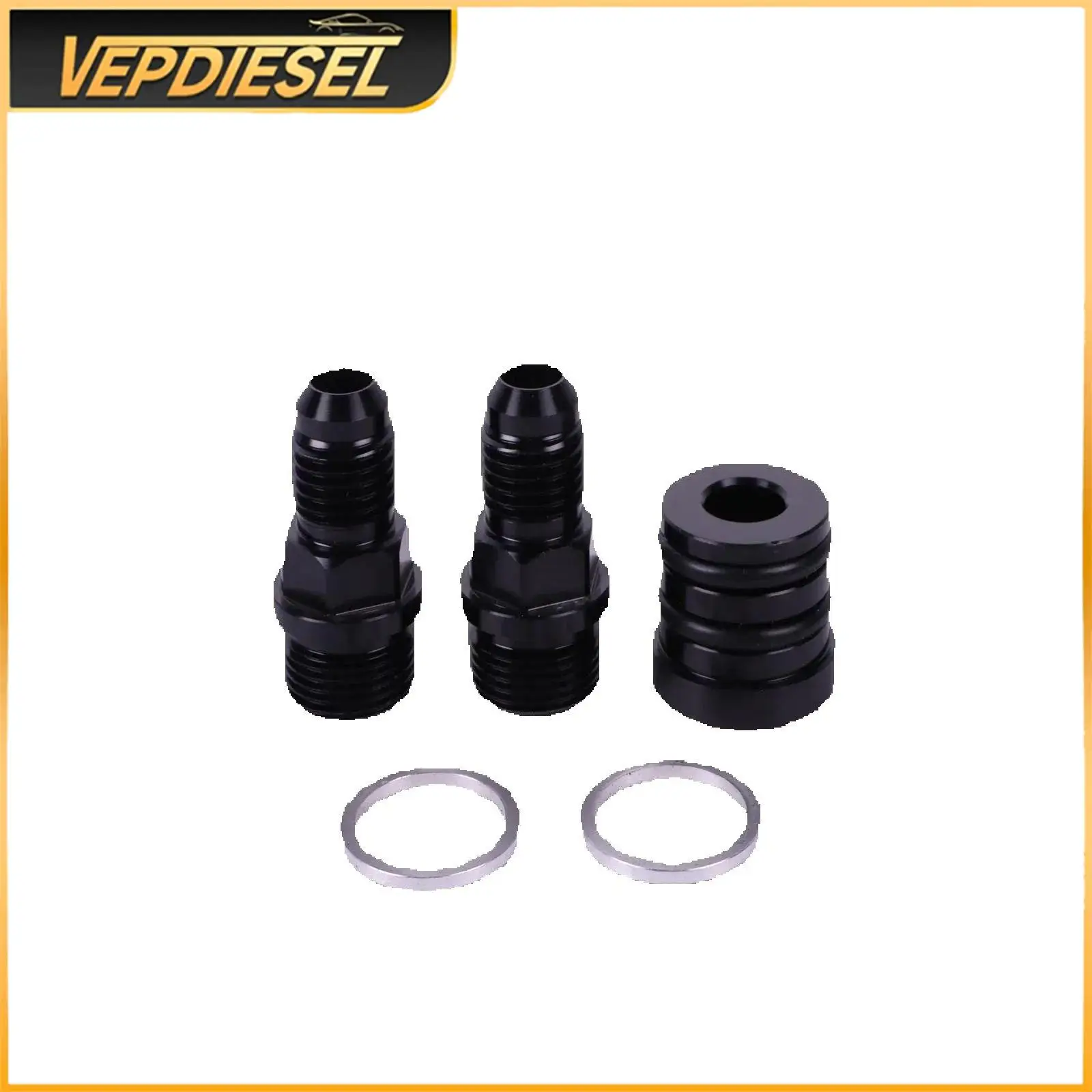 

M28 to 10AN Rear Block Breather Fitting Adapter for Civic Integra B16 B18 B20 Black