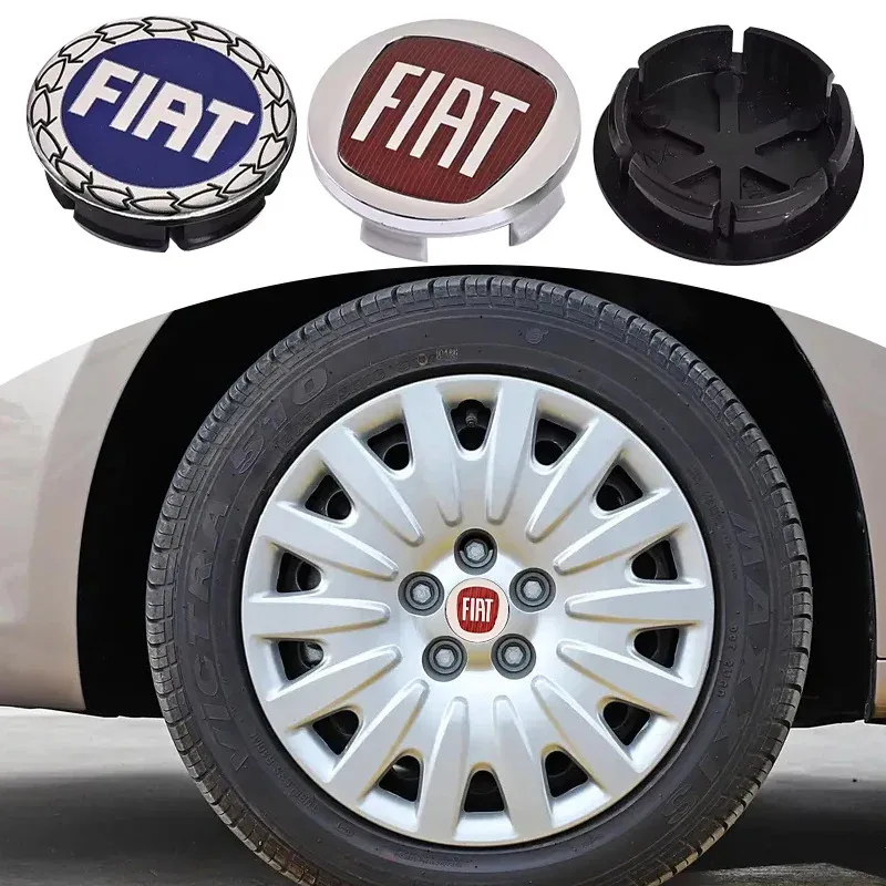 

Car 50mm 60mm Wheel Center Hub Caps Fiat Emblem Sticker for Fiat 500X 500C Doblo Palio Punto Aegea Panda Siena Stilo Bravo 500