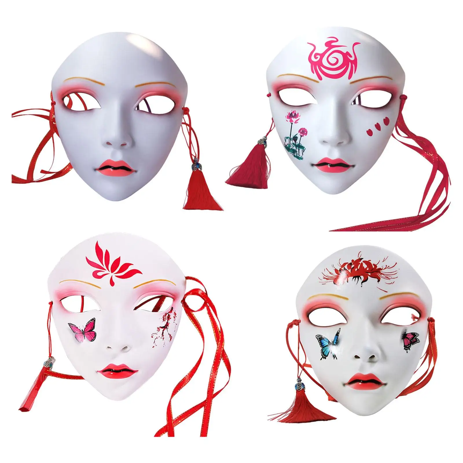 

Masquerade Mask Full Face Animal Costume Adult Party Mask Japanese Mask for Masquerade Drama Carnival Halloween Cosplay Supplies