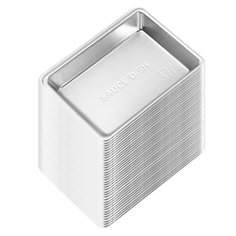 200 قطعة أطباق توابل بلاستيكية صغيرة للاستعمال مرة واحدة أطباق بهار لخل الصويا الخردل صواني توابل طبق تقديم محمول