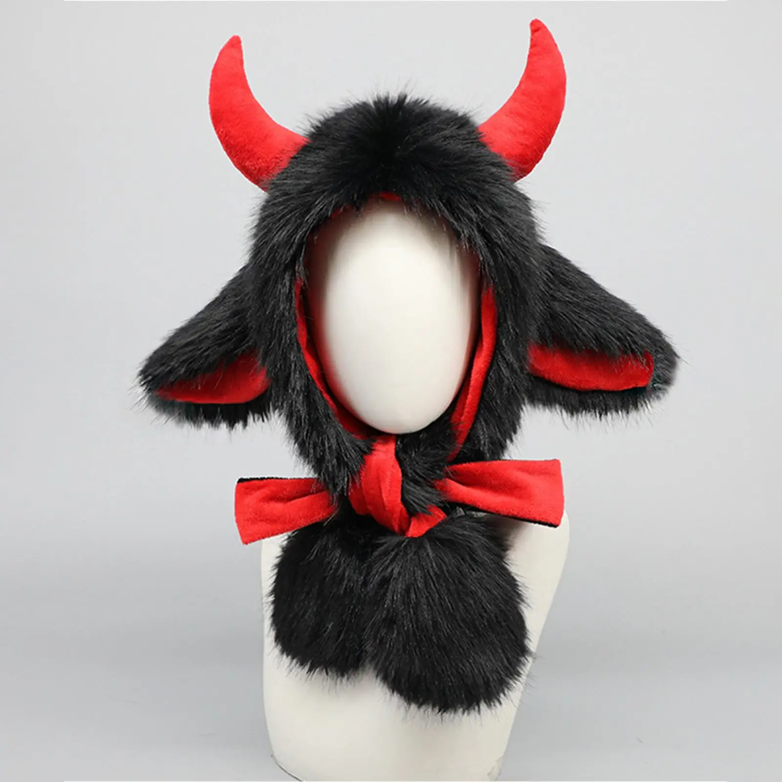 Cartoon Ear Hat Dress up Photo Prop Cute Soft Plushy Hat for Winter Holiday