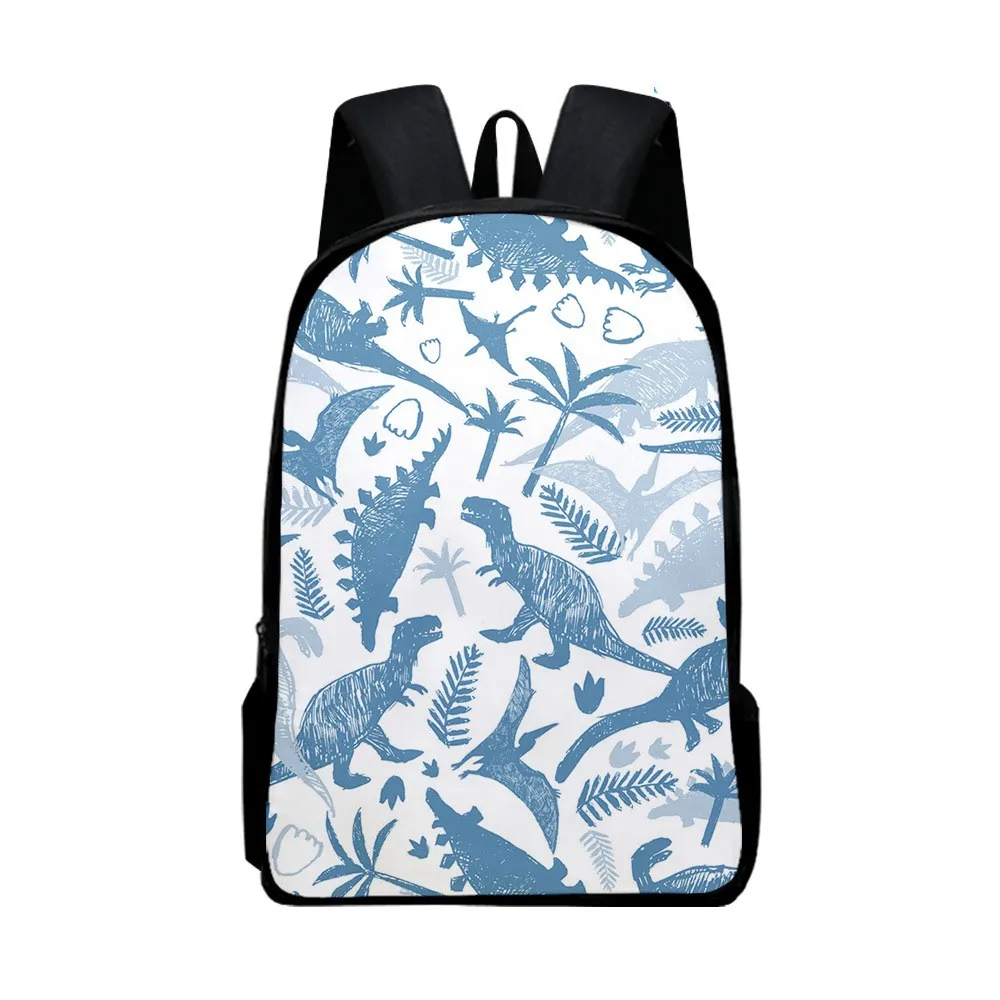 Cartoon Anime Dinosaur Printed Students Schoolbag Teenager Casual Shoulder Rucksack Laptop Backpack Boys Girls Daily Book Bags