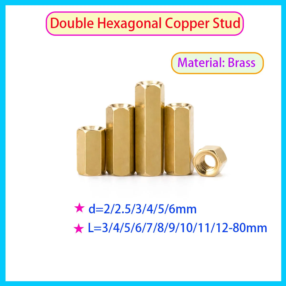

Brass Hexagonal Hollow Bolt Screw