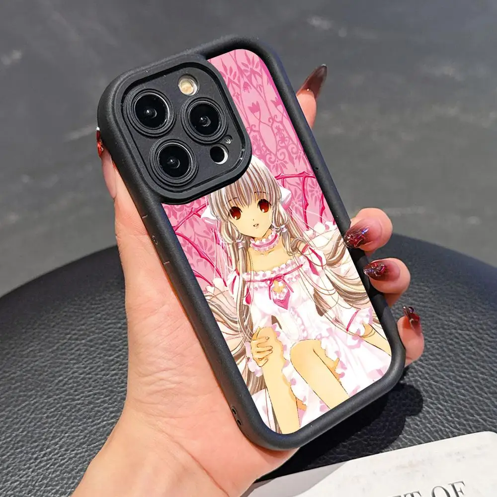 

Anime Chobits Chii Thicken TPU Mobile Phone Case for iPhone 17 16 15 14 13 12 11 Air Pro Max Plus Colorful Cover