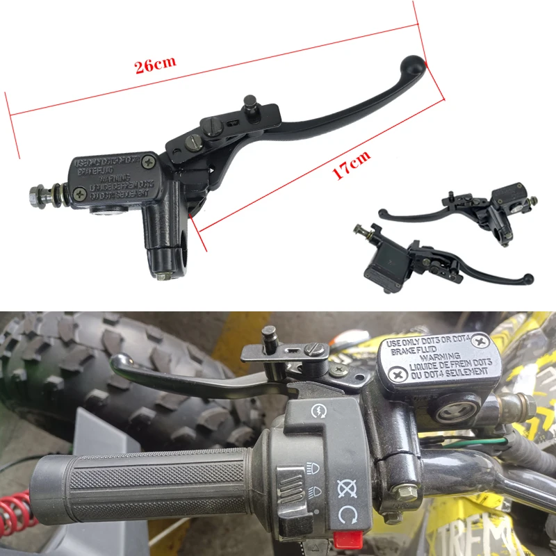 

Motorcycle 7/8" Front Brake Clutch Master Cylinder Motorbike Hydraulic Pump For Dirt Pit Bike ATV Quad Moped Go Kart Parts