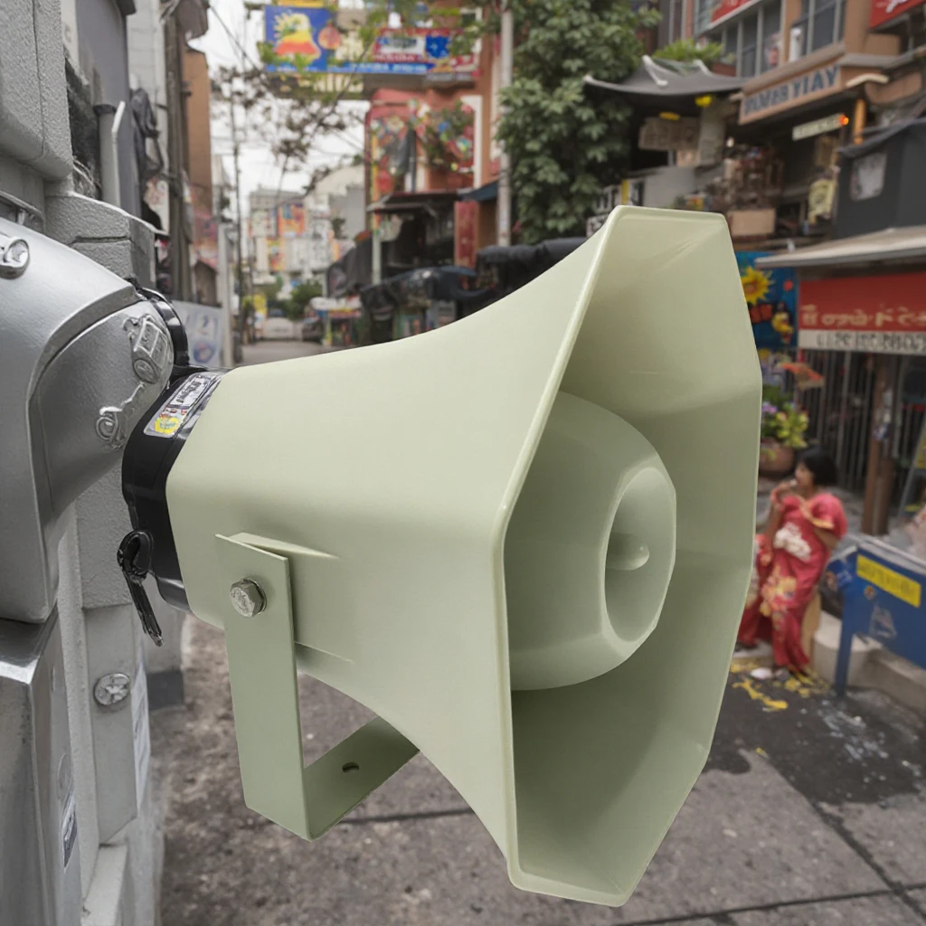 4G Wireless Horn Speaker 30W/60W/120W High Power Coverage 500 Meters Range Connected to the Command Center Through 4G Network