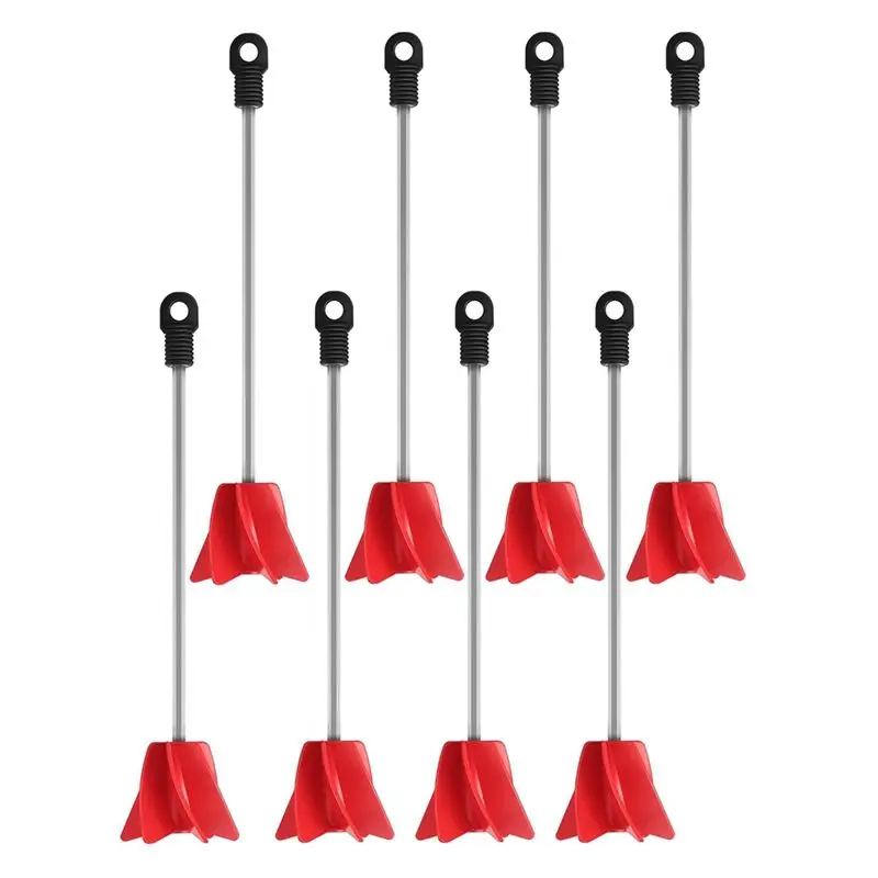 AB08-8 Pcs Paint Stirrer For Drill, Drill Mixer Attachment, Epoxy Mixer, Helix Drill Paint Mixer For Most Drills