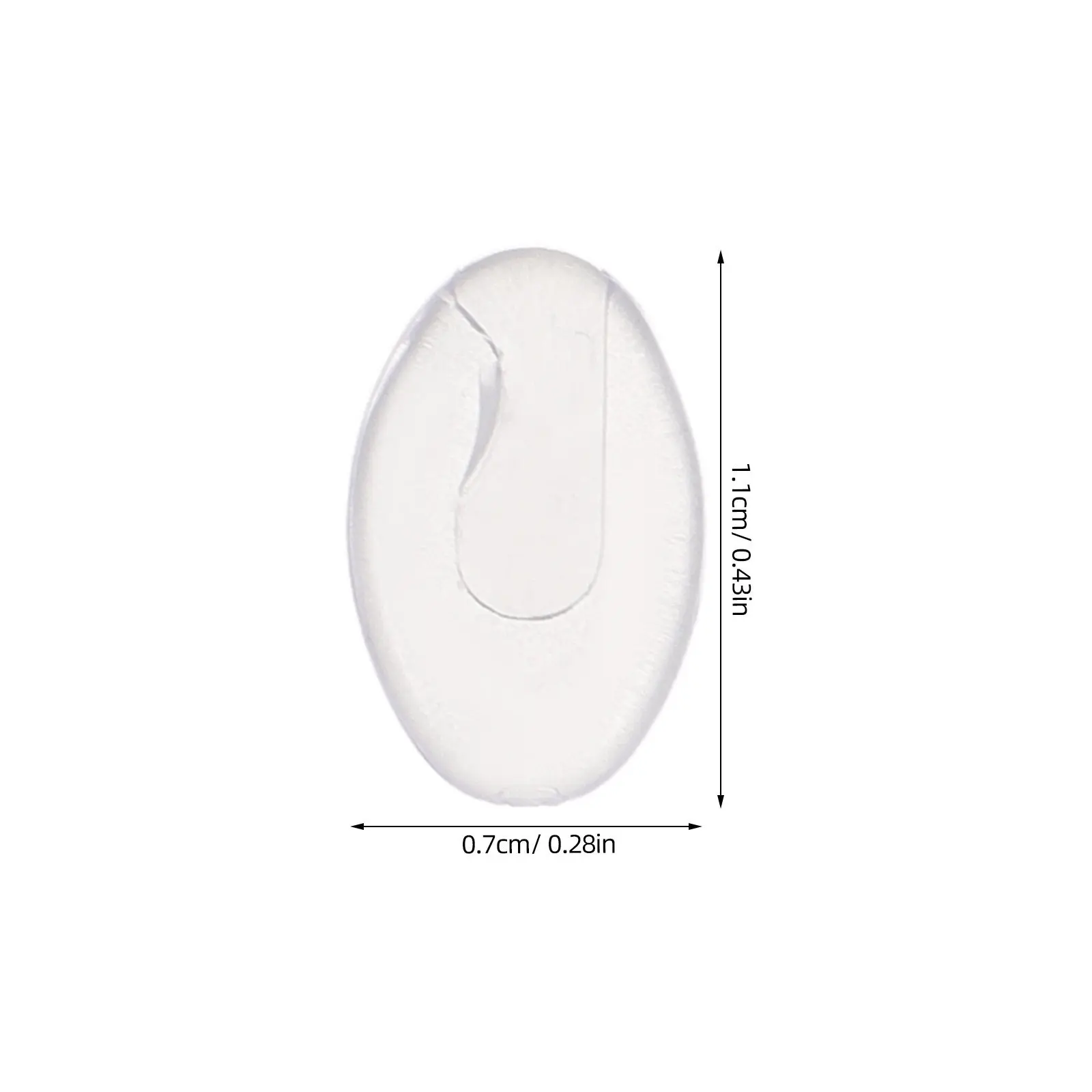 100Pairs Eyeglasses Nose Pads Soft Silicone Push-in Replacement Anti-Slip Pieces for Sunglasses Eyewear Repair