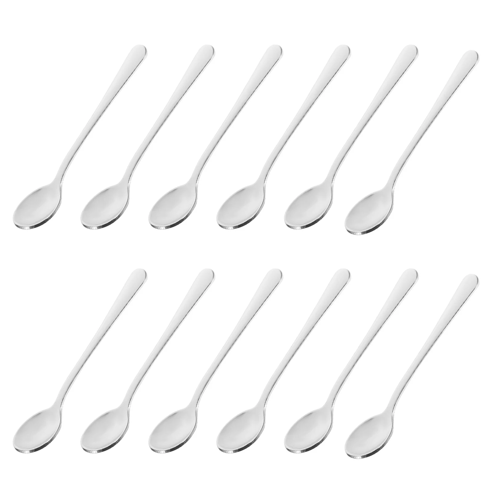 

Набор из 12 мини-ложек из нержавеющей стали с удобными закругленными ручками для соли, сахара, меда, специй, приправ, для кухни и столовой