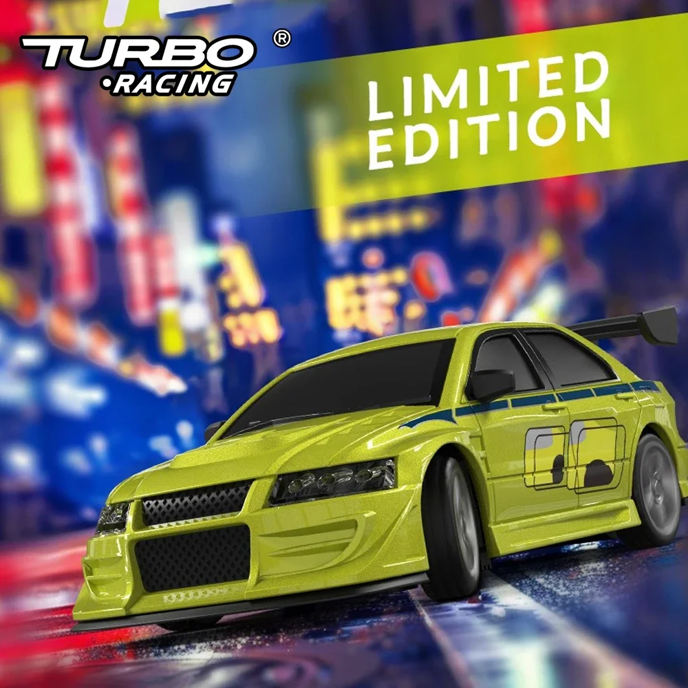 

Turbo Racing C76 Limited Edition Flat Running Racing 1:76 MINI RC Remote Control On-road Car Desktop Adult Children's Toys