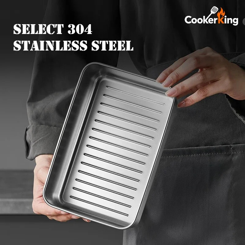 COOKER KING Stainless Steel Fruit Preservation Box Refrigerator Sealed Storage Container with Lid Home Portable Lunch Bento Box view 2
