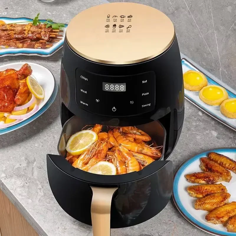 Smart Kitchen Appliances 6L 1400W Touch Screen Multifunctional Household Oil-Free Air Fryer