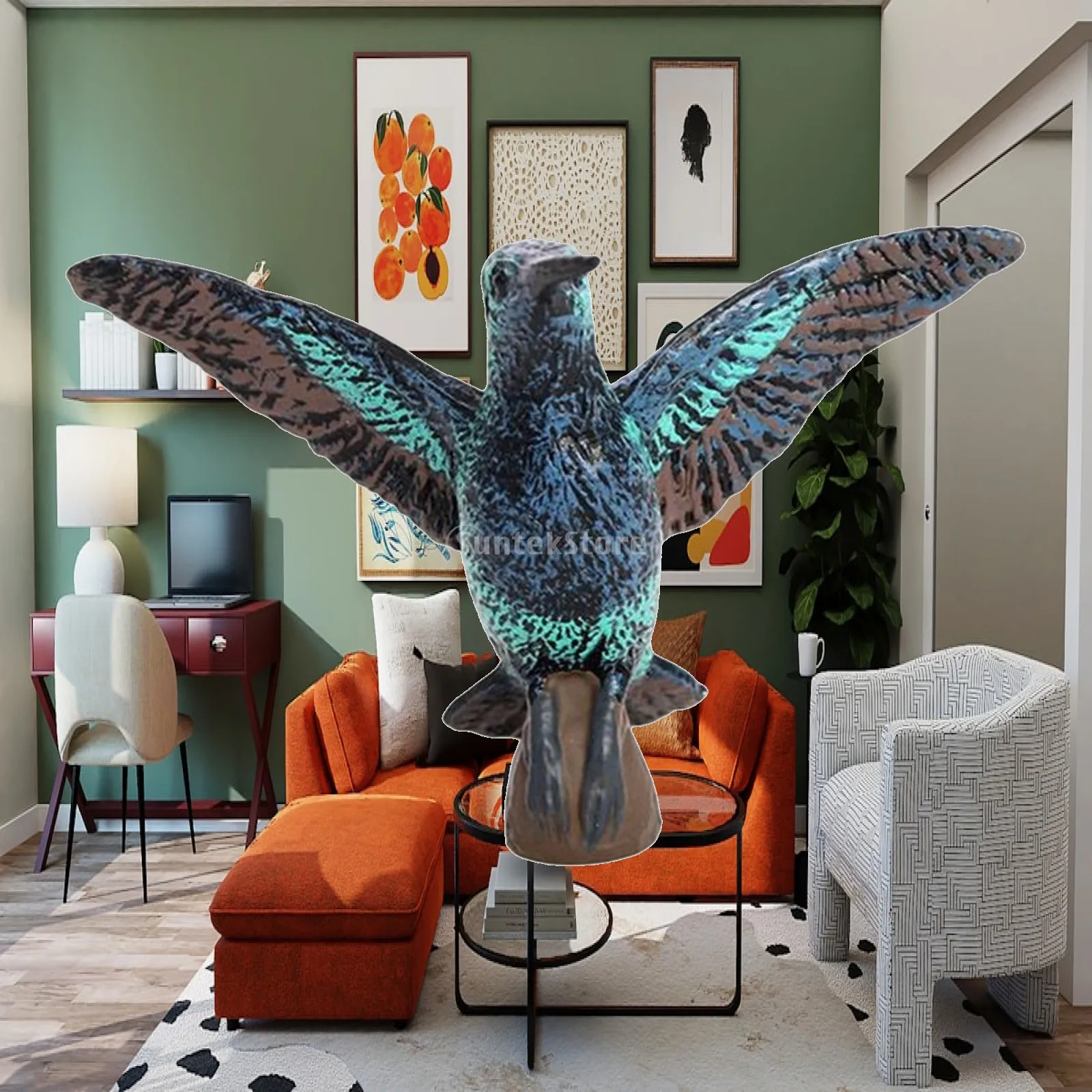 Realistic Hummingbird Figure Toy PVC Animal Model for Kids Science Learning Wildlife Bird Sculpture Home Decor Collectible