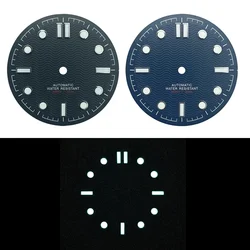 31mm Watch Dial SM300 Style for NH38A NH35A Movement Blue Black No-Date BGW9 Lume  Watch Parts Mod