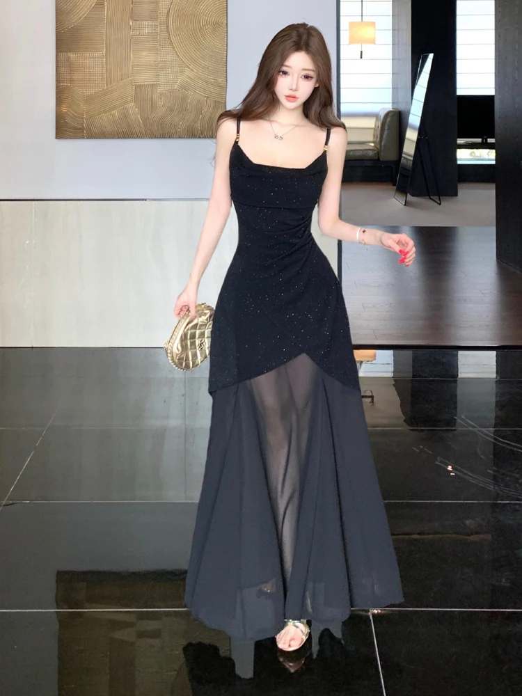 

Ele Sexy Long Dr Low Cut ter Gown for Lady High End Sensation Skirt Bodycon Draped Strapl Ball Gown